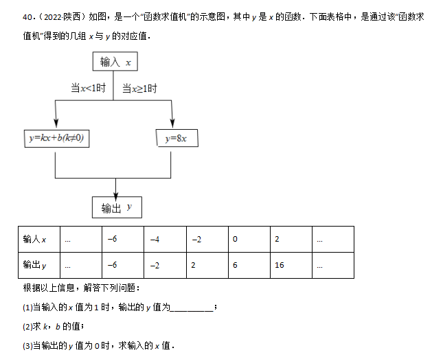 中考数学平面直角坐标系与一次函数真题汇编