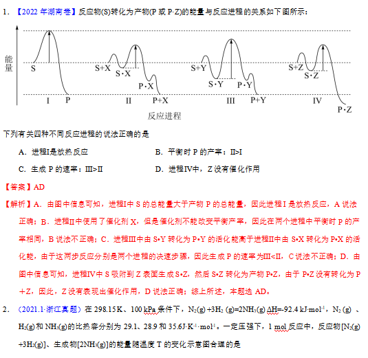 高中化学化学反应与能量变化历年高考真题专题汇编资料下载