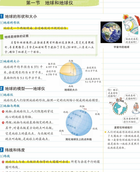 初中地理学霸笔记