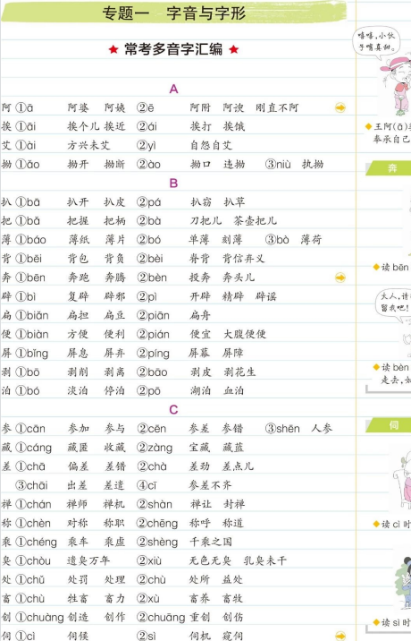 初中语文学霸笔记